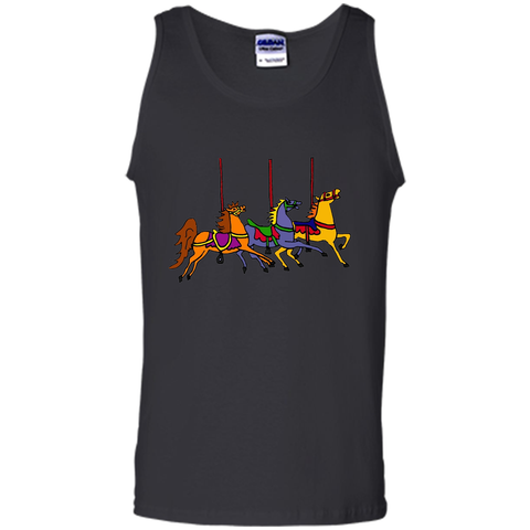 Smiletodaytees Fun Carousel Horses Art T-shirt