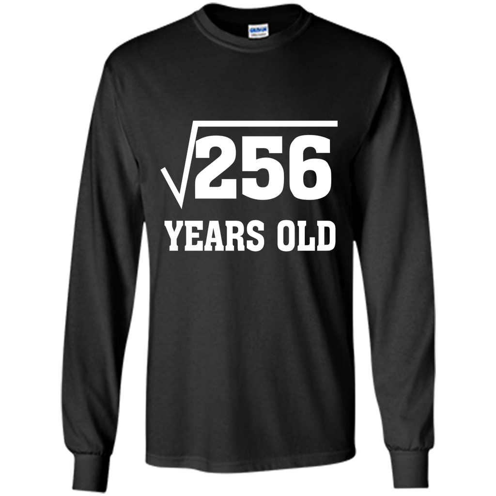 Square Root Of 256 Funny 16 Years Old T-Shirt 16th Birthday