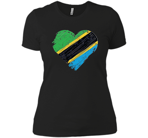 Tanzania Flag Shirt Heart Flag Of Tanzania T Shirt