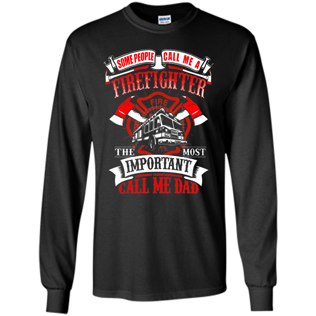 Mens Firefighter Dad Father's Day Gift for Fireman T Shirt