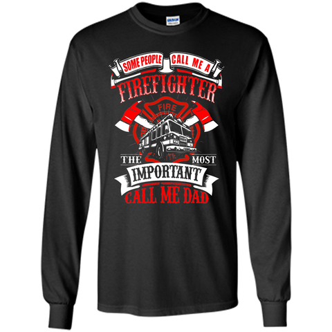 Mens Firefighter Dad Father's Day Gift for Fireman T Shirt