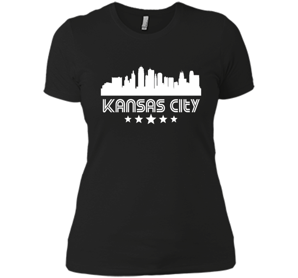 Kansas City Missouri Skyline Retro Style T-Shirt