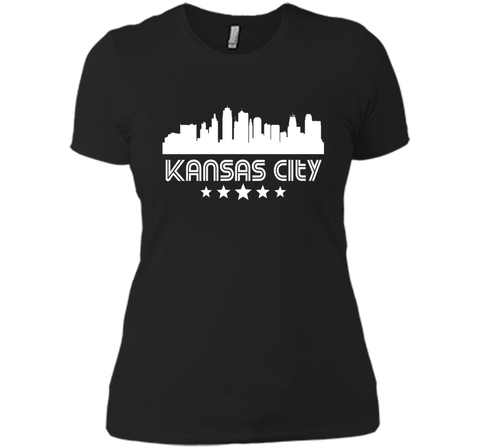 Kansas City Missouri Skyline Retro Style T-Shirt