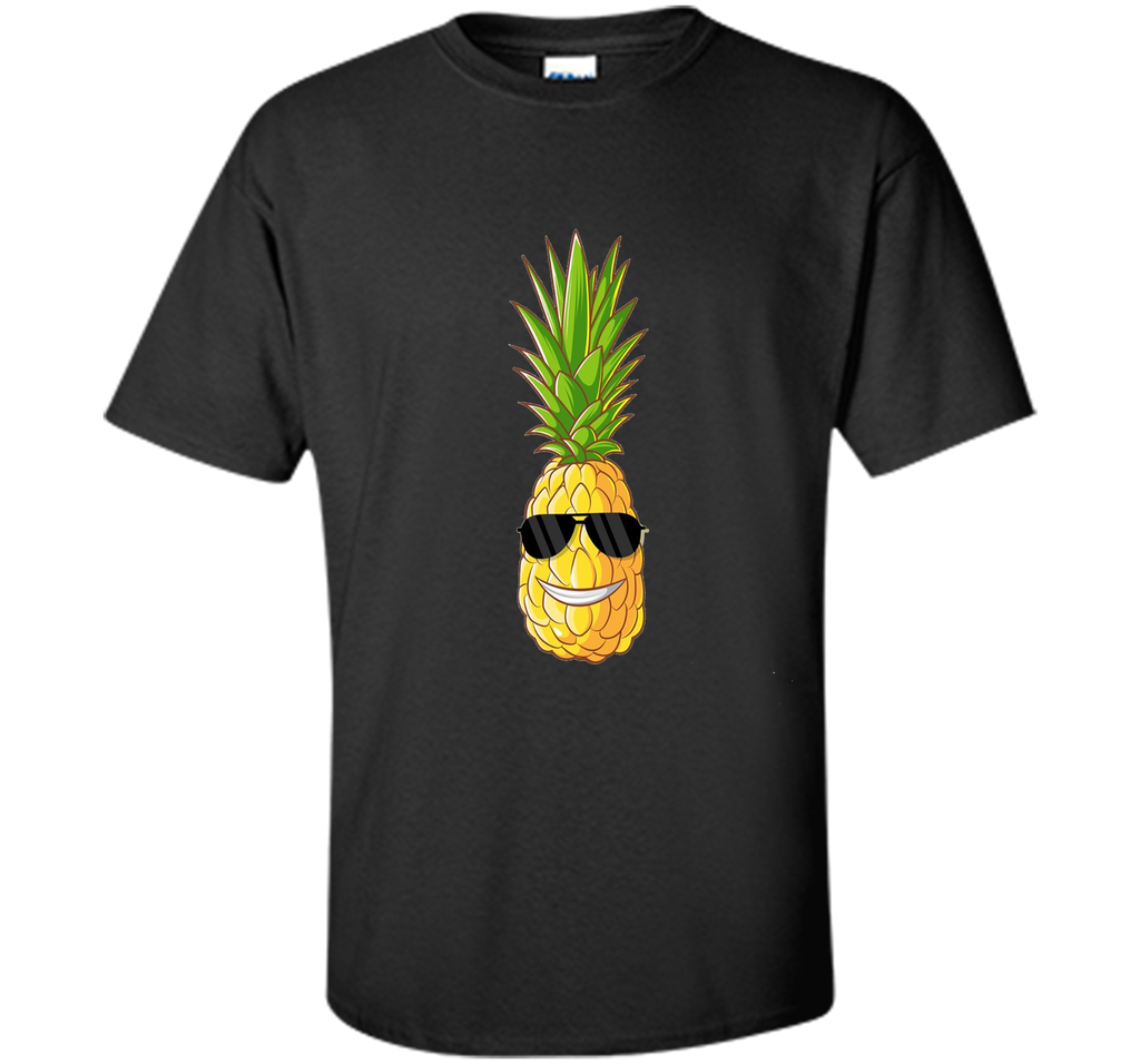 Premium Hawaiian Pineapple Graphic Shirt with Sunglasses