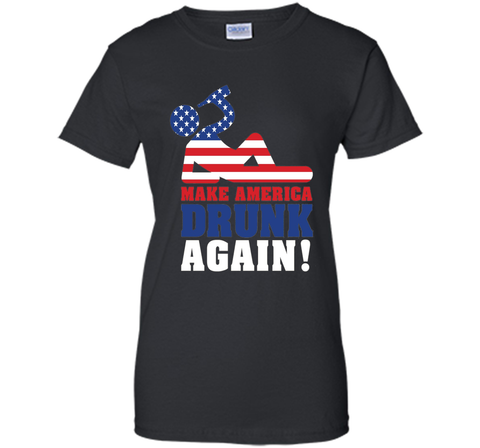Make America Drunk Again T Shirt Funny 4th of July Shirt