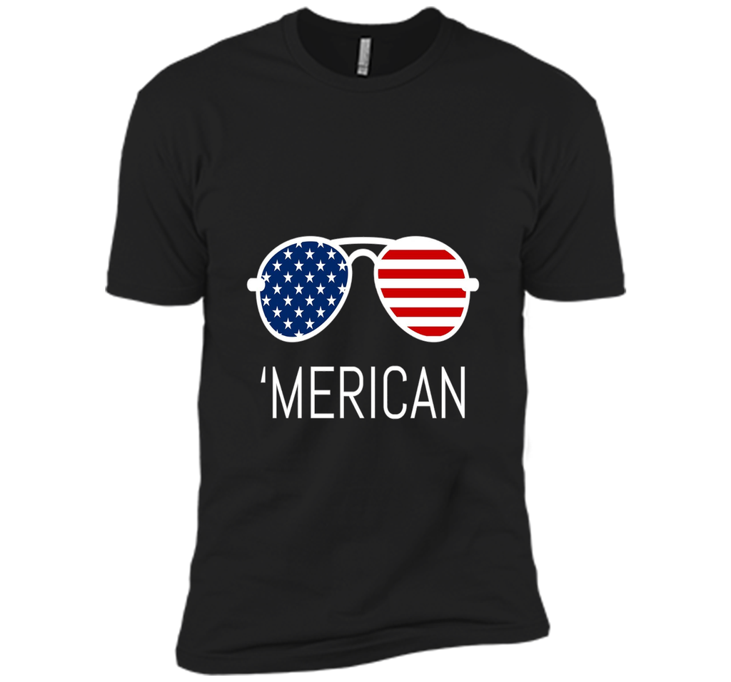 MERICAN Flag Sunglasses Tshirt For 4TH Of July