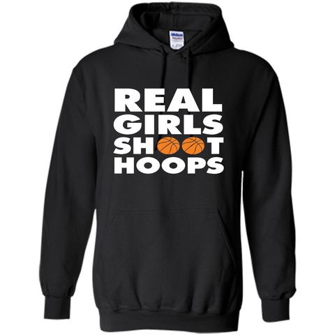 Real Girls Shoot Hoops Basketball T-Shirt
