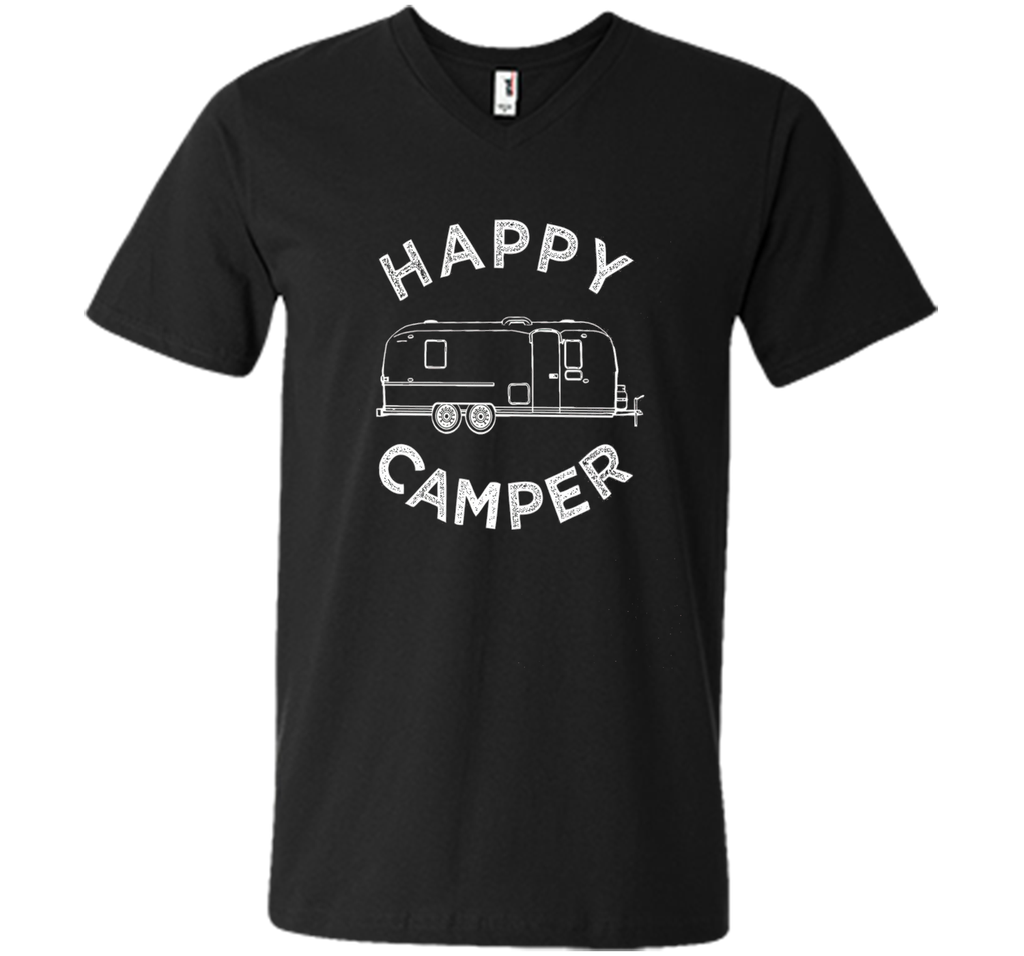 Happy Camper T-Shirt, Retro Camping Trailer Tee