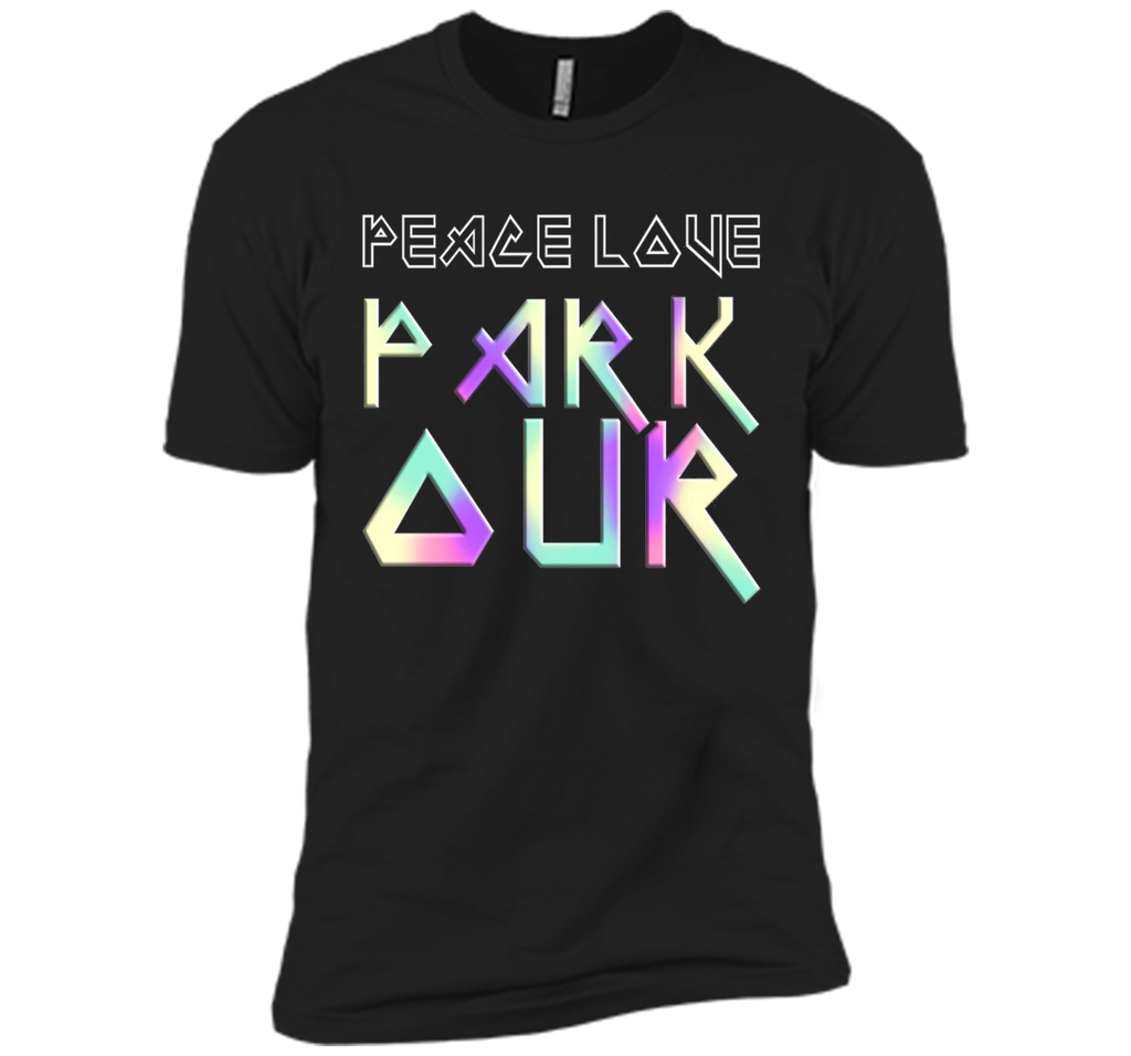 Peace Love Parkour EDM Style T-Shirt
