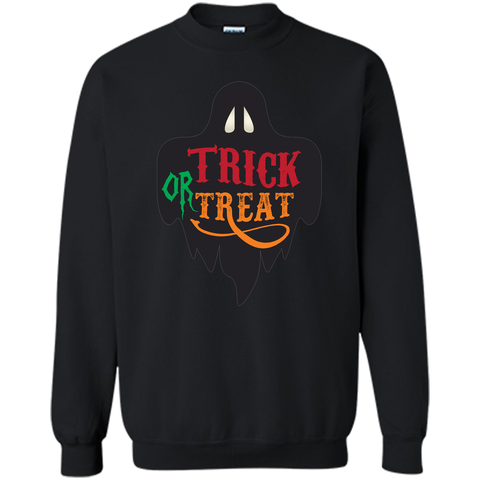 trick or treat halloween Printed Crewneck Pullover Sweatshirt 8 oz