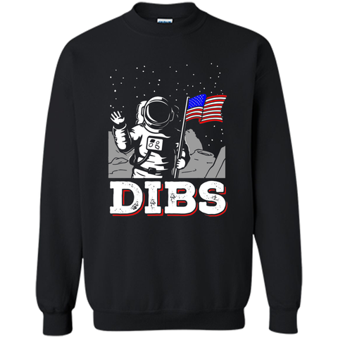 July 4 DIBS Flag On Moon Astronaut Space T-Shirt