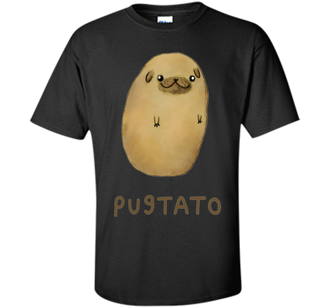 Funny Cute Dog Pug Potato T-Shirt