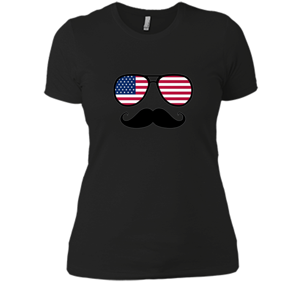Funny Glasses Flag Shirt 4th of July for Men Women Kids