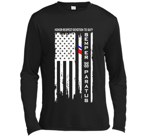 US Coast Guard American Flag - Semper Paratus Tshirt cool shirt