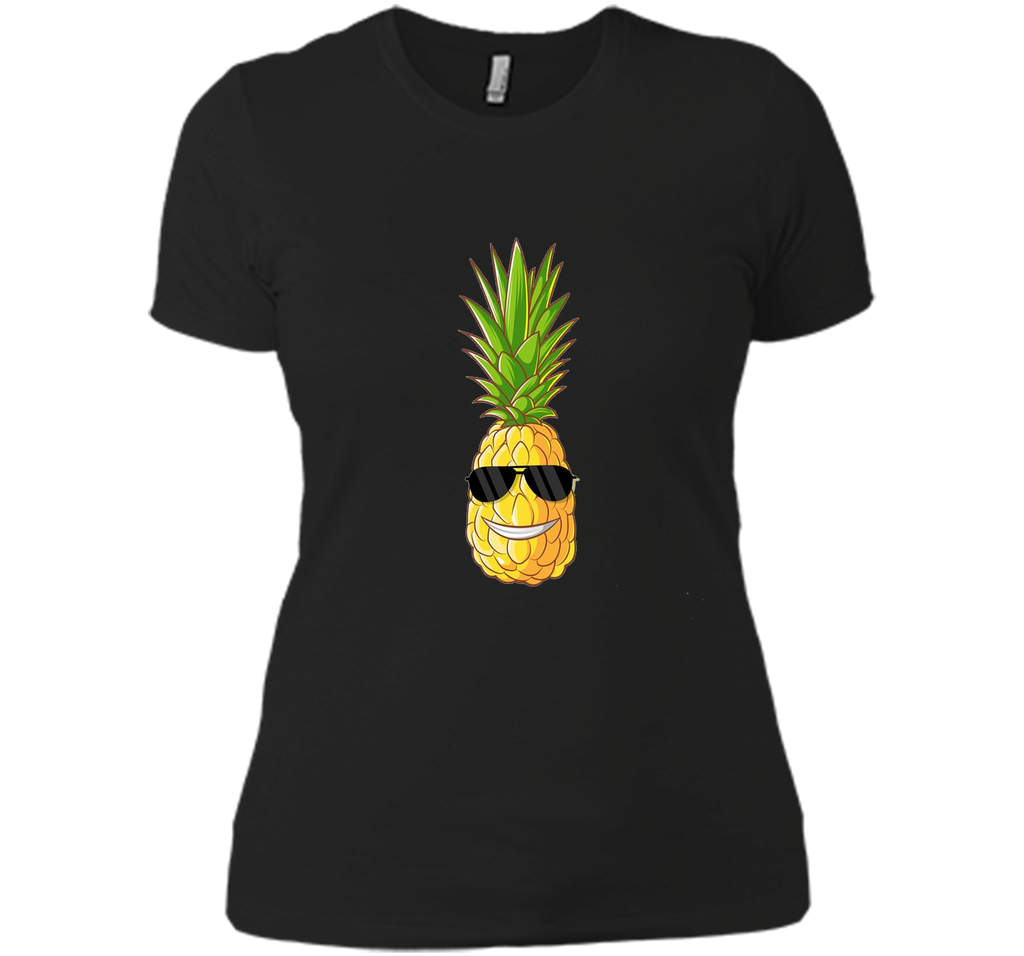 Premium Hawaiian Pineapple Graphic Shirt with Sunglasses