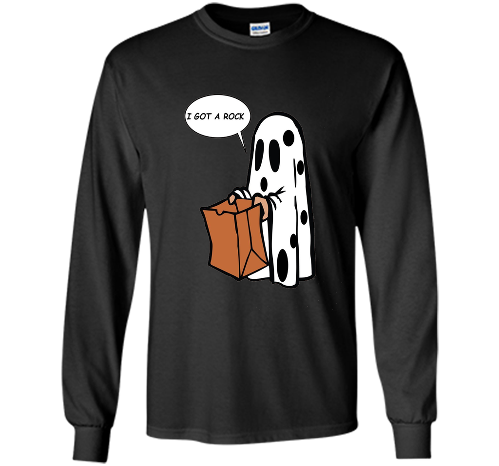 Halloween I Got A Rock Ghost T-Shirt LS Ultra Cotton Tshirt
