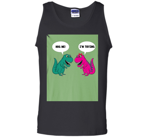 Hug Me I'm I Am Trying Dinosaur T-Rex Tyrannosaurus Rex Tee