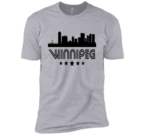 Winnipeg Manitoba Skyline Retro Style T-Shirt