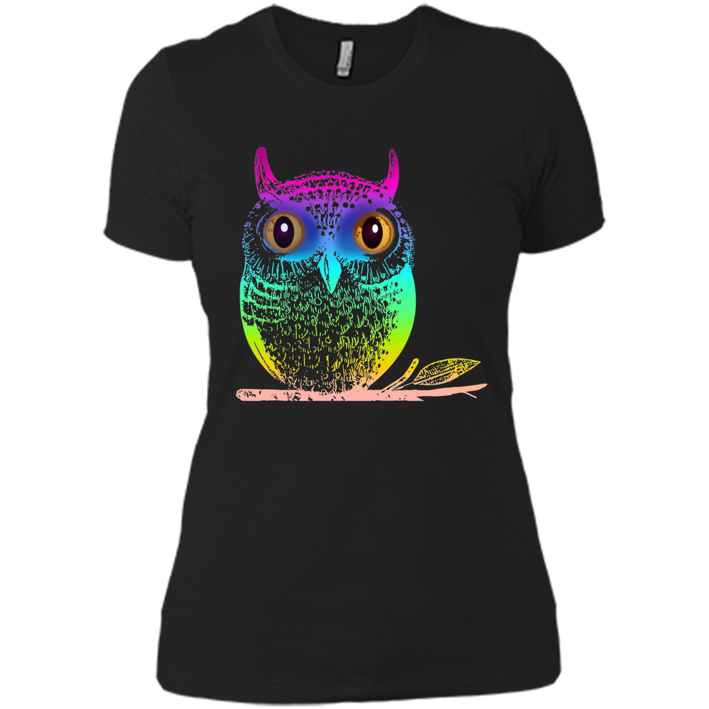 Sexy Big Colorful Owl 2017 T Shirt