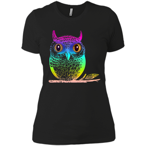 Sexy Big Colorful Owl 2017 T Shirt