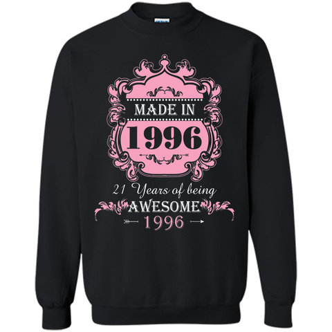 Made In 1996 T Shirt- 21 Years Old 21th Birthday Gift