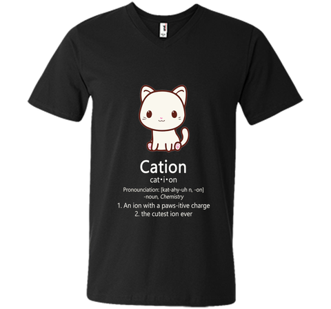 Cute Science Cat T-Shirt Cation Chemistry Pawsitive Element