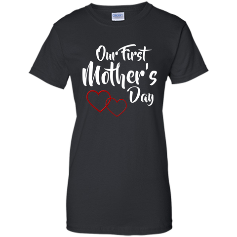 cute our first mothers day lovely hearts shirt mothers day