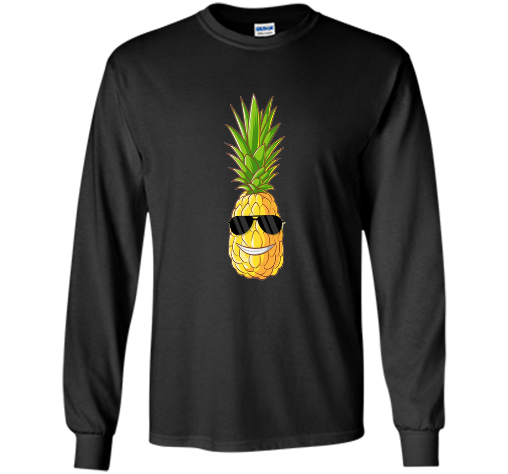 Premium Hawaiian Pineapple Graphic Shirt with Sunglasses
