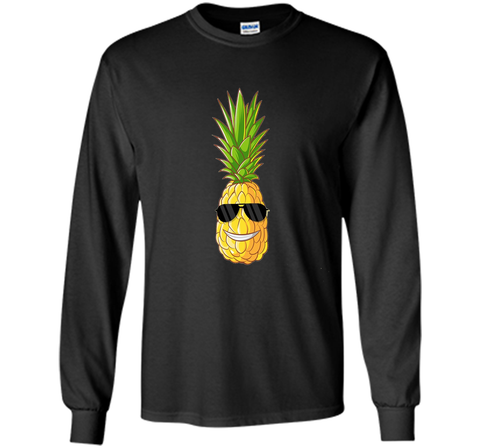 Premium Hawaiian Pineapple Graphic Shirt with Sunglasses