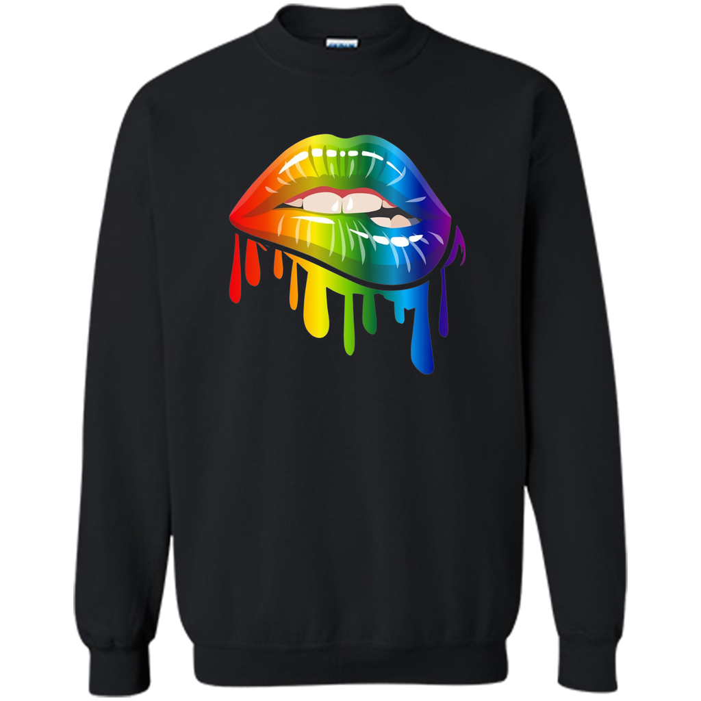 Lgbt Gay Homosexual Lesbian Rainbow Lips Pride T-Shirt