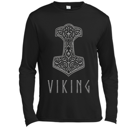 Thor's Hammer Mjolnir and Viking Silver T-Shirt
