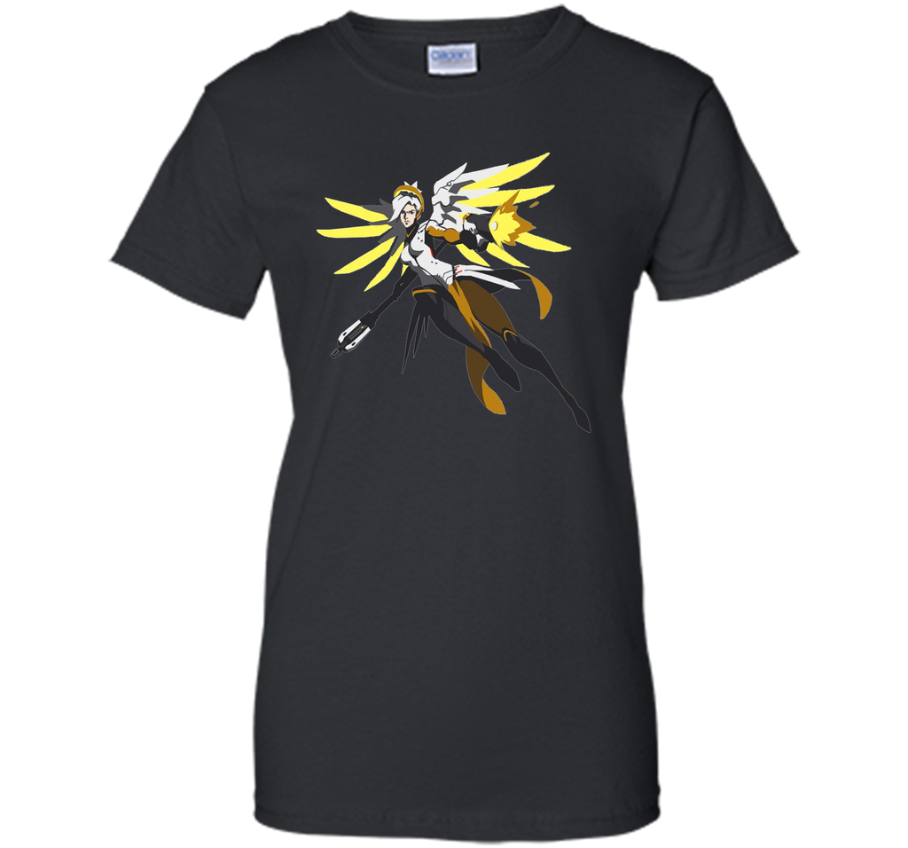 Overwatch Mercy Battle Ready Spray Tee Shirt