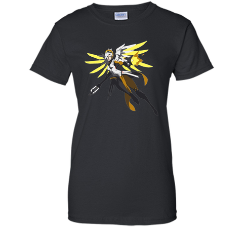 Overwatch Mercy Battle Ready Spray Tee Shirt