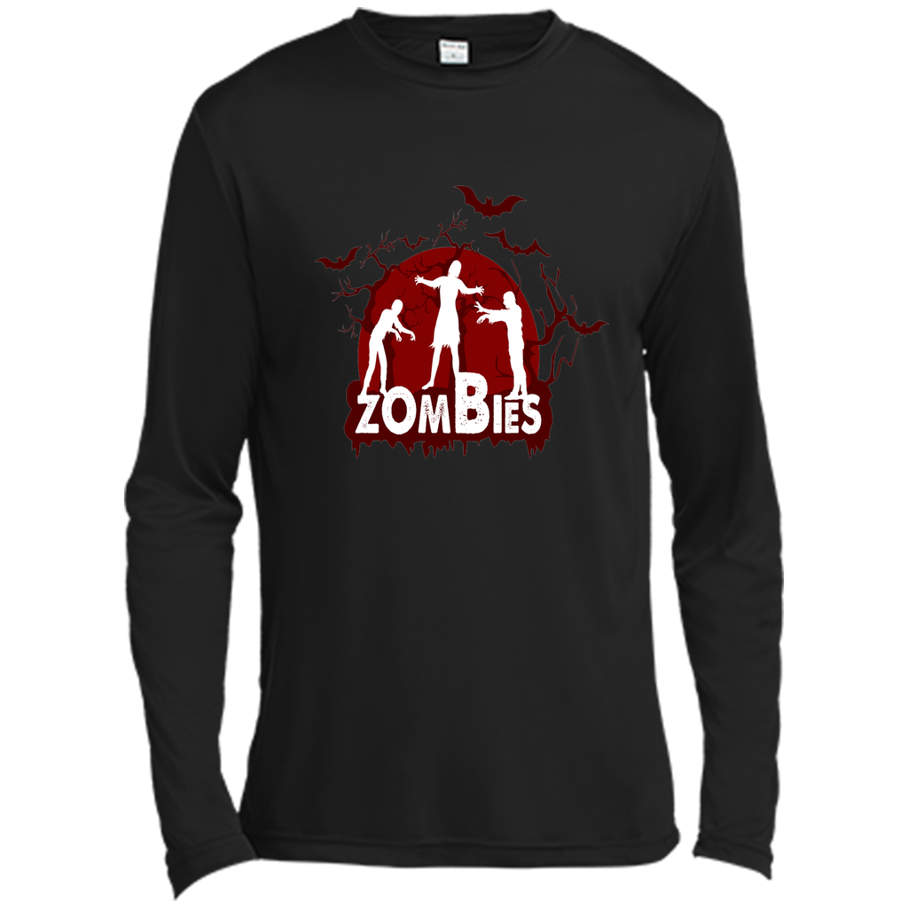 welcome to homeland of zombies, halloween Long Sleeve Moisture Absorbing Shirt