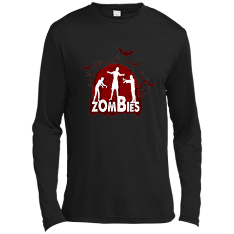 welcome to homeland of zombies, halloween Long Sleeve Moisture Absorbing Shirt
