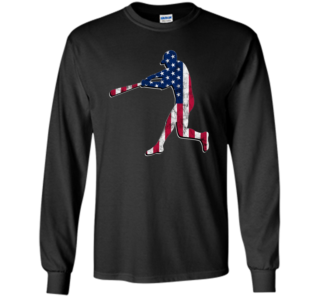 Cool Baseball Flag Shirt USA 4th of July for Men Boys Women