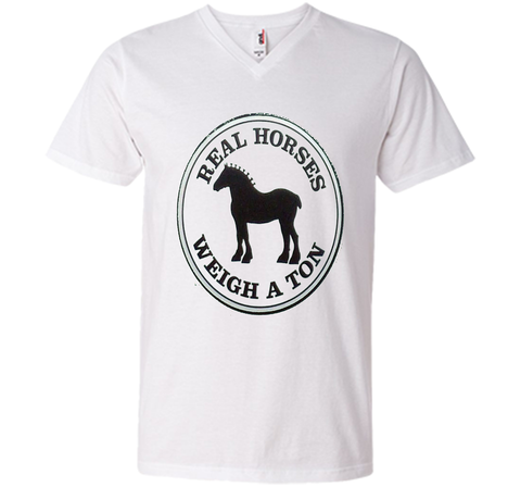 Real Horses Weigh a Ton Clydesdale Tee Shirt