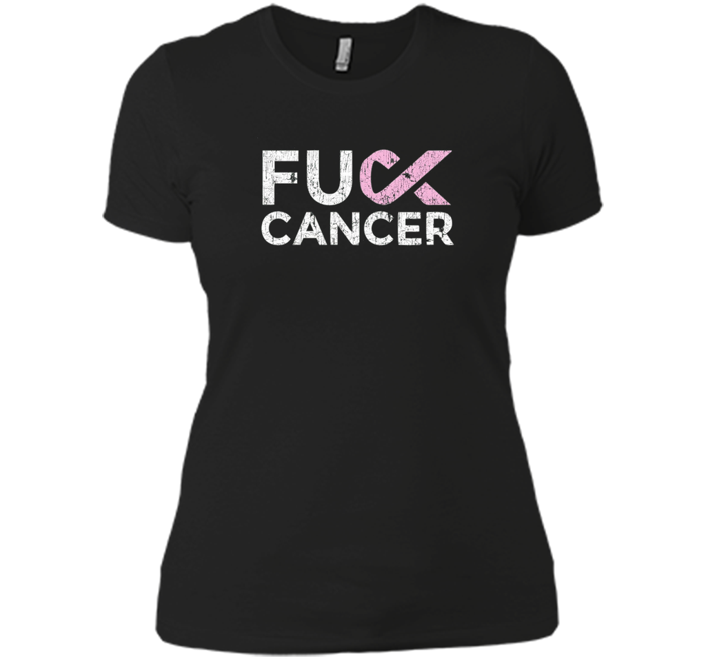 Distressed Ladies Cancer Gifts Fight Cancer T-Shirt Tee