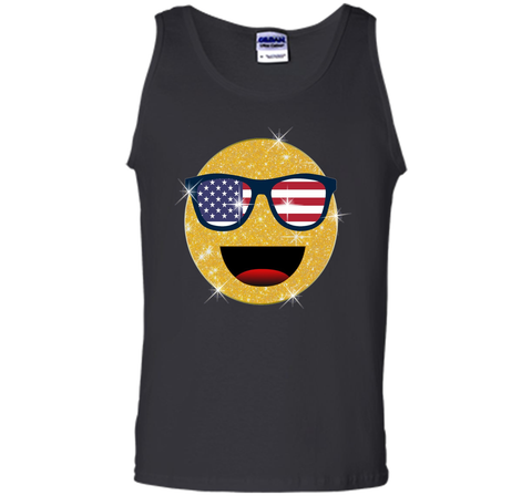 Emoji Shirts Funny 4th of July Sunglasses Emoji T-Shirt