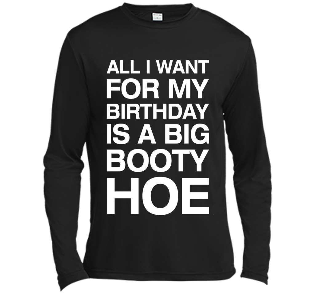 All I Want For My Birthday Is A Big Booty Hoe Funny Shirt
