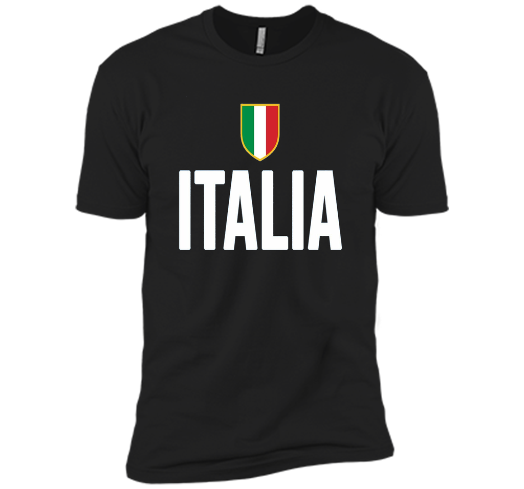 ITALIA T-Shirt Italian Flag Italy Pride Patriotic Blue Tee