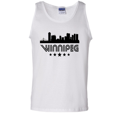 Winnipeg Manitoba Skyline Retro Style T-Shirt