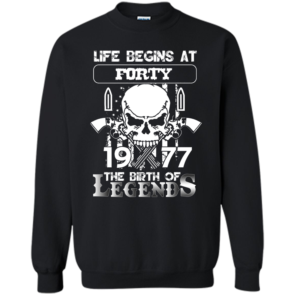 Life begins at forty 1977 The birth of legends T-Shirt cool shirt