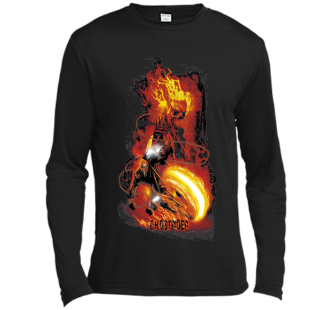 Marvel Ghost Rider Fire Fury Graphic T-Shirt Adult HORROR t-shirt