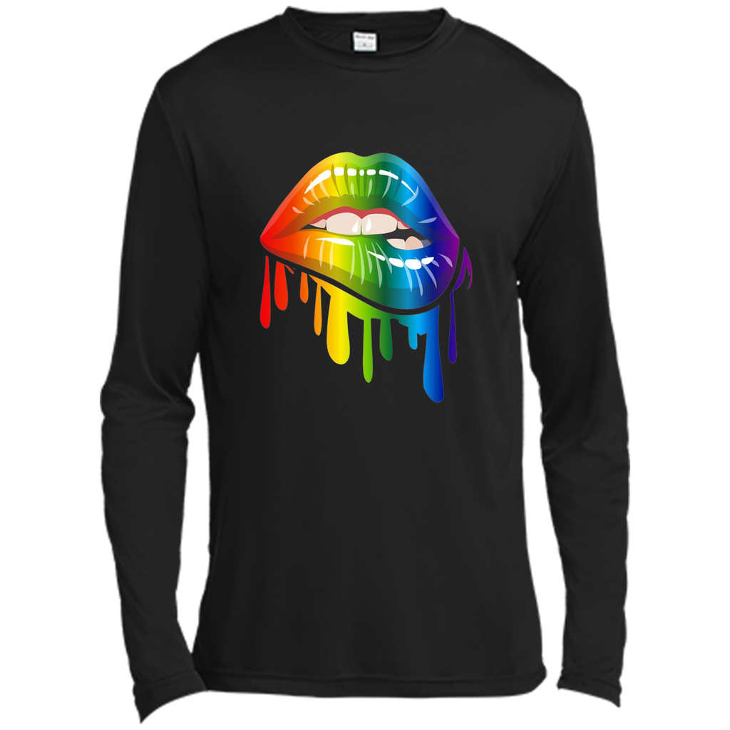 Lgbt Gay Homosexual Lesbian Rainbow Lips Pride T-Shirt