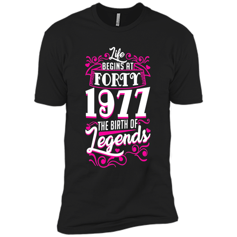 Happy 1977 My 40th Birthday Gift Ideas T shirt