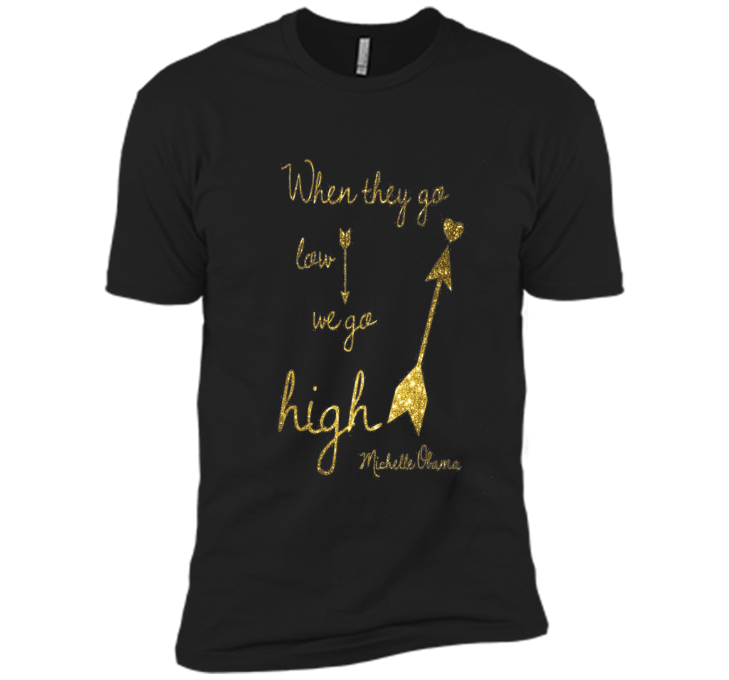 Quotes by Michelle Obama, When they go low, we go high arrow