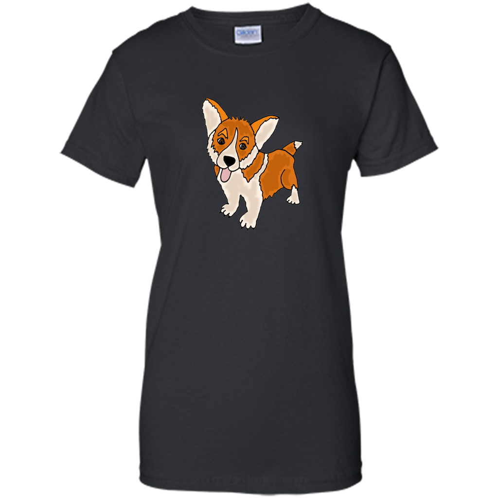 funny cool welsh corgi puppy dog art T-Shirt