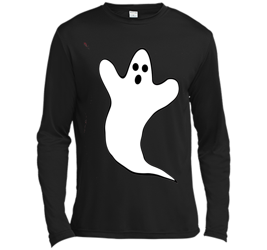 Spooky Ghost Halloween T-Shirt Long Sleeve Moisture Absorbing Shirt