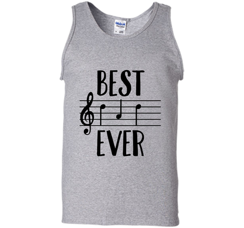 Mens Best Dad Ever T-Shirt Funny Music Note Father's Gift